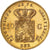 Países Bajos, William III, 10 Gulden, 1875, Oro, EBC+, KM:105