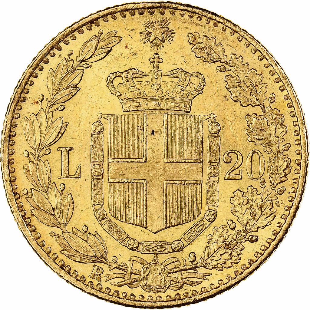 Italie, Umberto I, 20 Lire, 1881, Rome, Or, SUP, KM:21