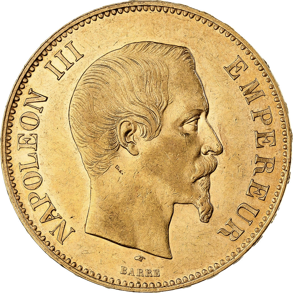 Frankreich, Napoleon III, 100 Francs, 1857, Paris, Gold, SS+, Gadoury:1135