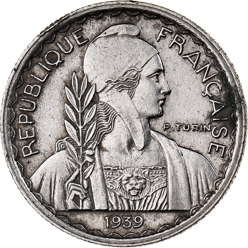 INDOCHINA FRANCESA, 10 Cents, 1939, Paris, Magnetic, Níquel, EF(40-45)