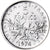 França, 5 Francs, Semeuse, 1974, Paris, BU, Cobre-Níquel Revestido a Níquel