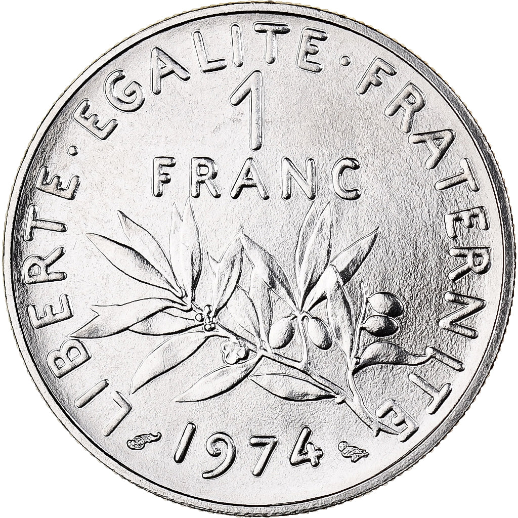 Frankreich, Franc, Semeuse, 1974, Paris, BU, Nickel, STGL, Gadoury:474, KM:925.1