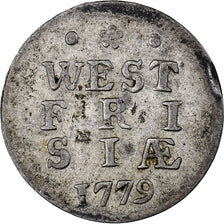 Netherlands, WEST FRIESLAND, 2 Stuivers, Double Wapenstuiver, 1779, Silver