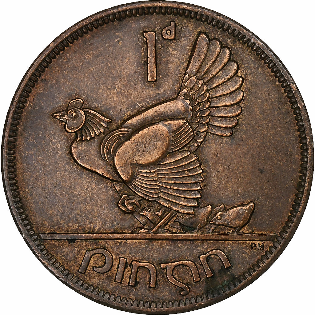 REPUBLIEK IERLAND, Penny, 1948, Bronzen, ZF, KM:11