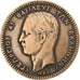 Grecia, George I, 10 Lepta, 1882, Paris, Cobre, BC+, KM:55