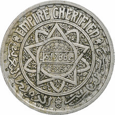 Morocco, Mohammed V, 20 Francs, AH 1366/1946, Paris, Copper-nickel, EF(40-45)