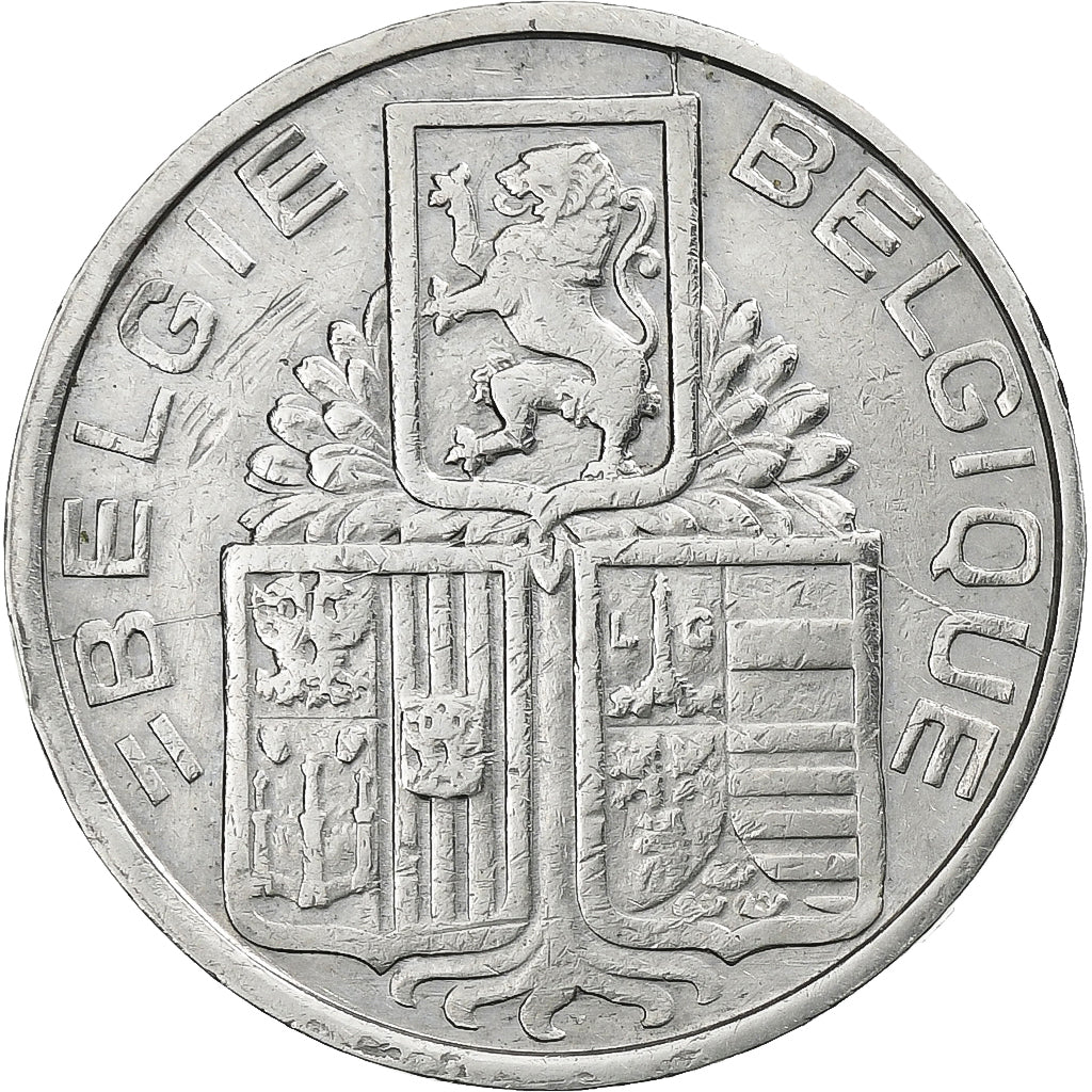 Belgio, Leopold III, 5 Francs, 5 Frank, 1939, Nichel, BB+, KM:117.2