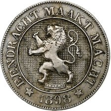 Belgium, Leopold II, 10 Centimes, 1898, Copper-nickel, AU(50-53), KM:43