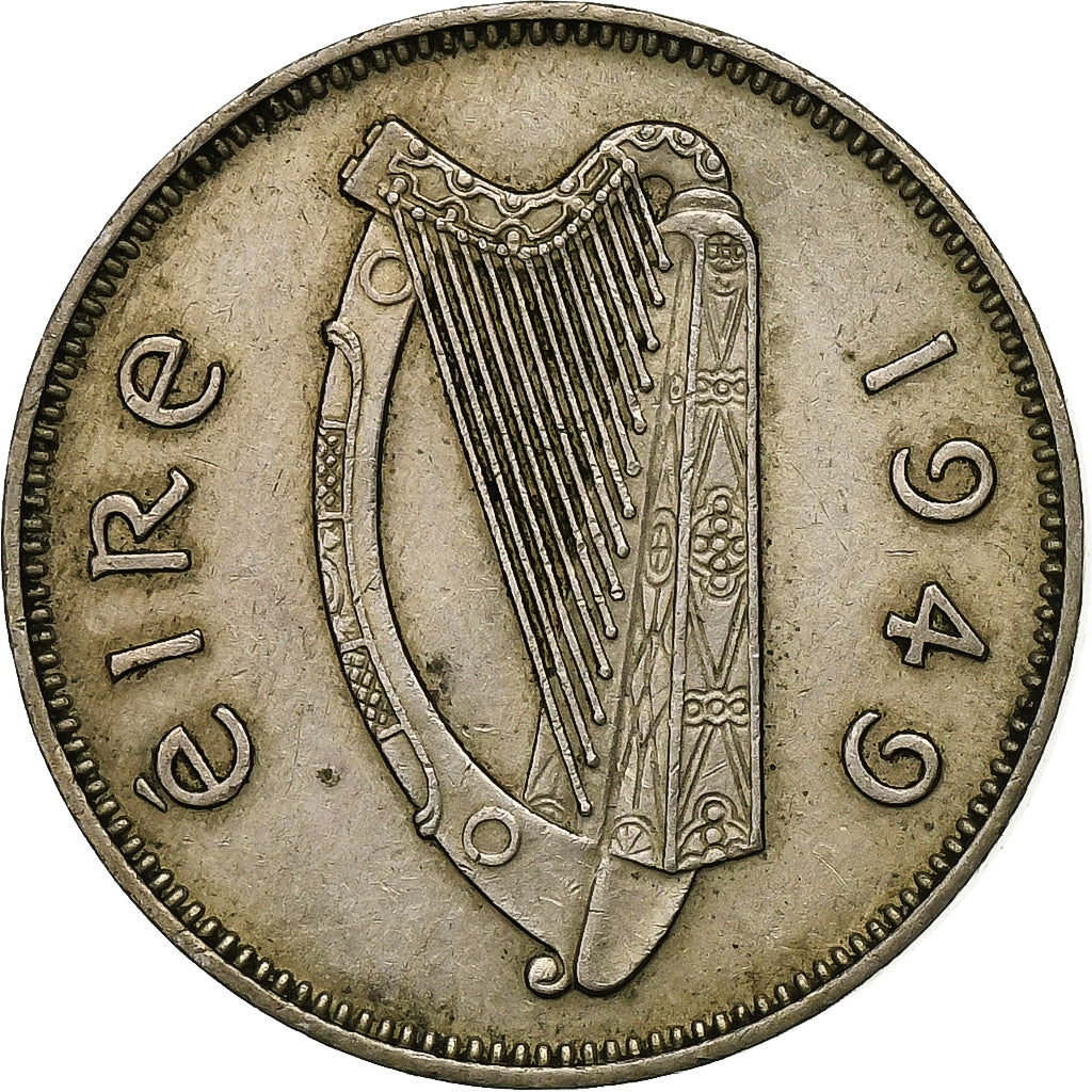 REPÚBLICA DE IRLANDA, 6 Pence, 1949, Cobre - níquel, MBC, KM:13a
