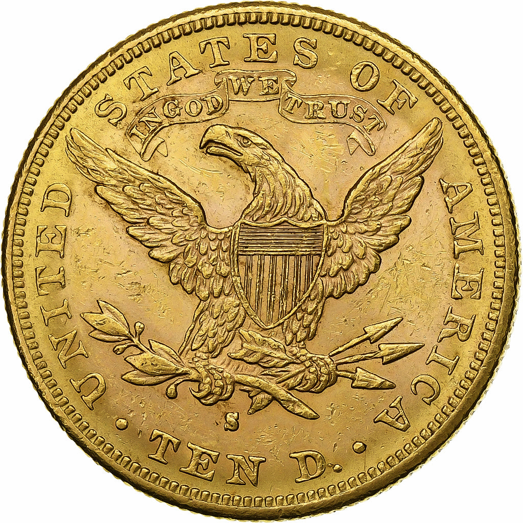 United States, 10 Dollars, Liberty Head, 1881, San Francisco, Gold, PCGS, MS61