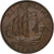 Great Britain, George VI, 1/2 Penny, 1945, Bronze, AU(55-58), KM:844