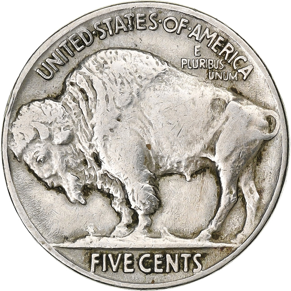 United States, 5 Cents, Buffalo Nickel, 1914-1917, U.S. Mint, Copper-nickel
