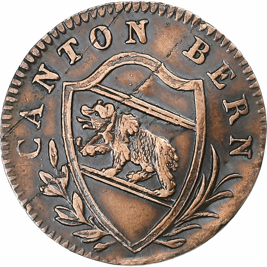 SWISS CANTONS, BERN, Rappen, 1811, Bern, Billon, EF(40-45), KM:172
