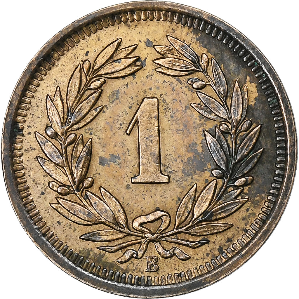 Suiza, Rappen, 1914, Bern, Bronce, MBC, KM:3.2