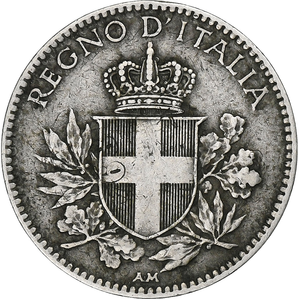 Italia, Vittorio Emanuele III, 20 Centesimi, 1919, Rome, Cobre - níquel, MBC