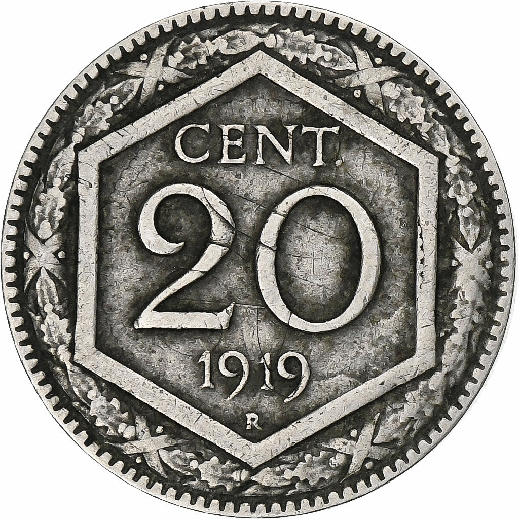 Italia, Vittorio Emanuele III, 20 Centesimi, 1919, Rome, Cobre - níquel, MBC