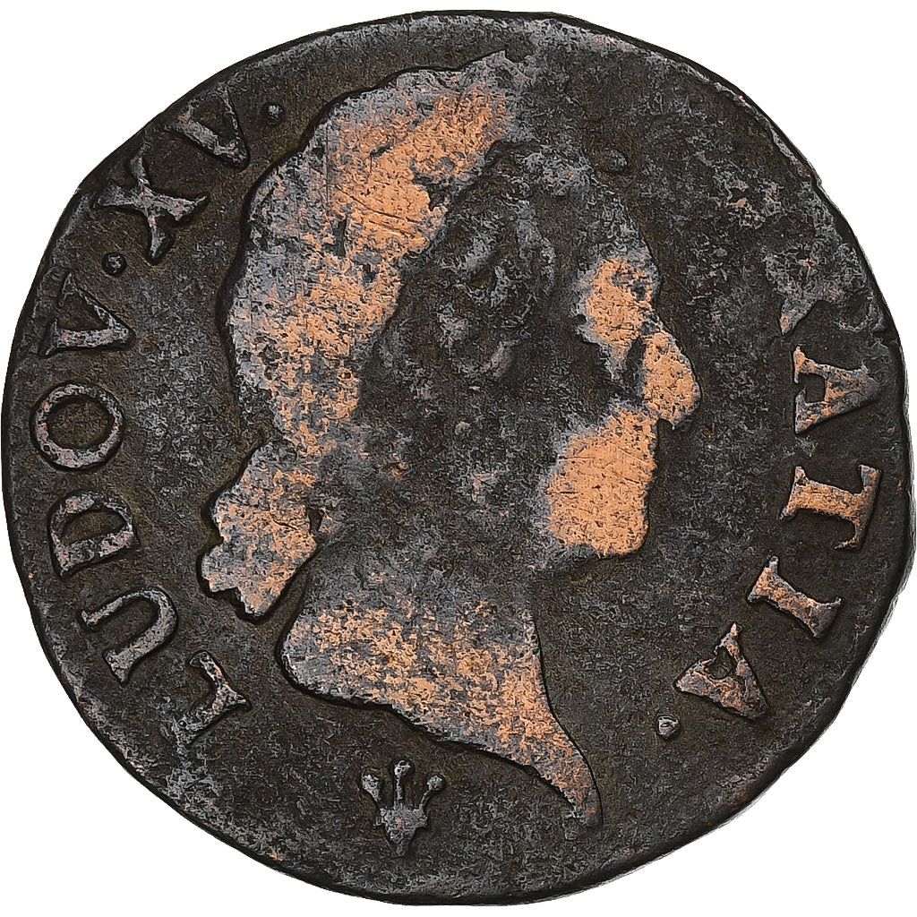 Frankrijk, Louis XV, 1/2 Sol à la vieille tête, 1770, Reims, Koper, FR