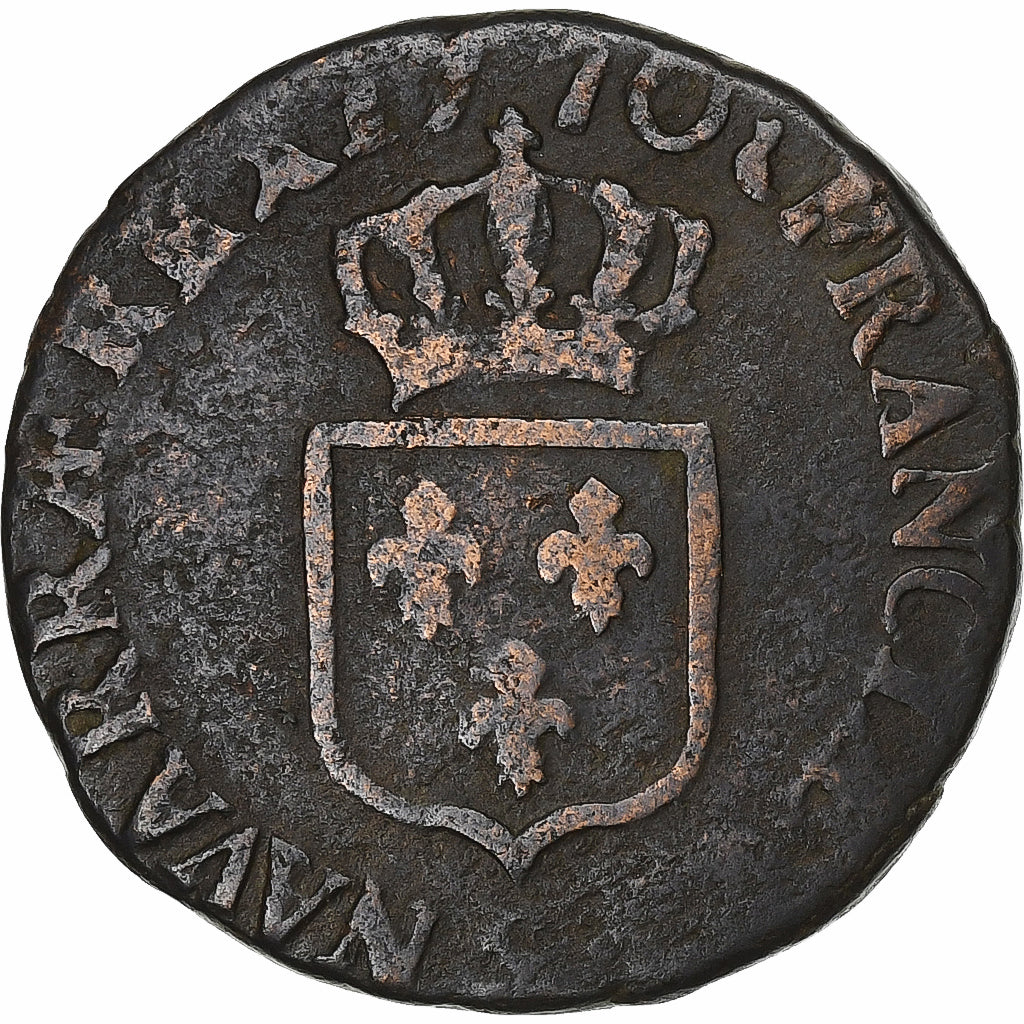 Frankrijk, Louis XV, 1/2 Sol à la vieille tête, 1770, Reims, Koper, FR