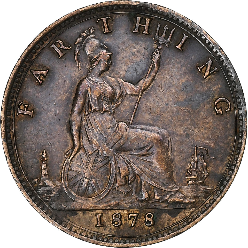 Great Britain, Victoria, Farthing, 1878, Bronze, EF(40-45), KM:753