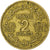 Maroc, Mohammed V, 2 Francs, 1364-1945, Paris, Bronze-Aluminium, TTB