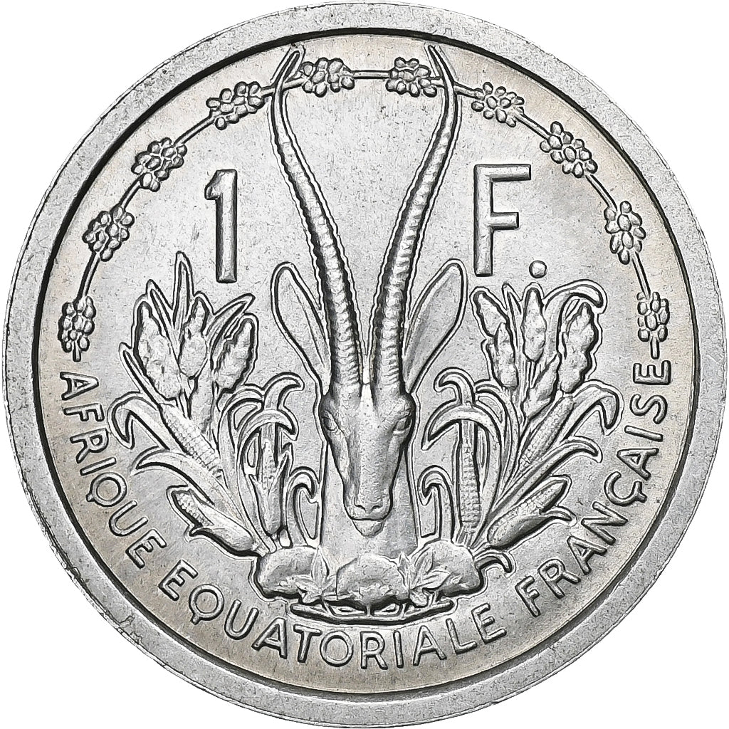África Equatorial Francesa, Franc, 1948, Paris, Alumínio, AU(55-58)