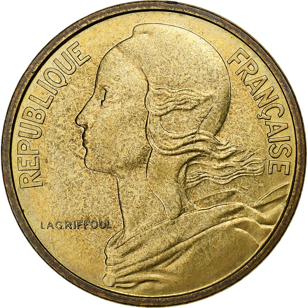 France, 50 Centimes, Marianne, 1964, Paris, Aluminum-Bronze, AU(55-58)