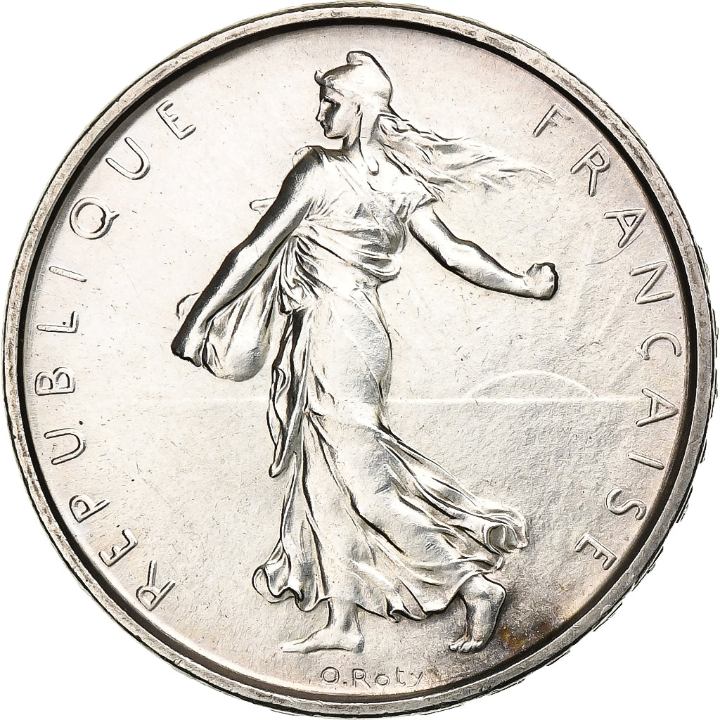 France, 5 Francs, Semeuse, 1964, Paris, Silver, MS(60-62), Gadoury:770, KM:926