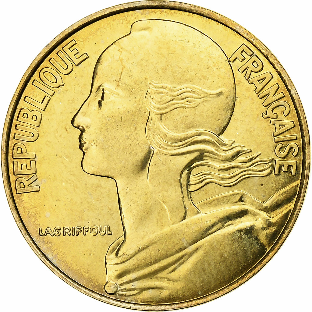France, 20 Centimes, Marianne, 1999, Paris, BU, Aluminum-Bronze, MS(65-70)