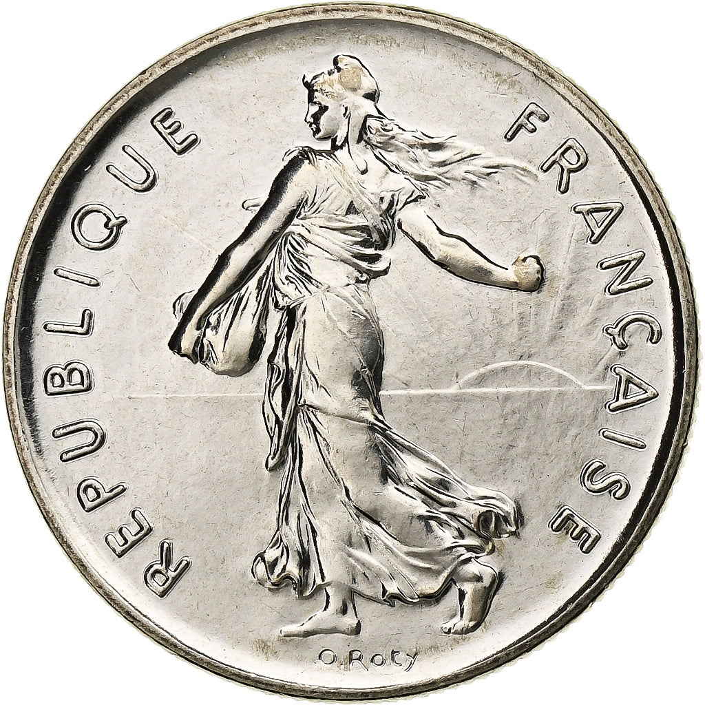 Francia, 5 Francs, Semeuse, 1996, Paris, BU, Nichel placcato rame-nichel, FDC