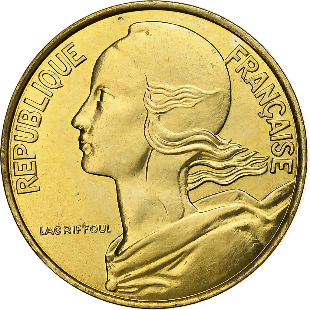 France, 10 Centimes, Marianne, 1998, Paris, BU, Aluminum-Bronze, MS(65-70)