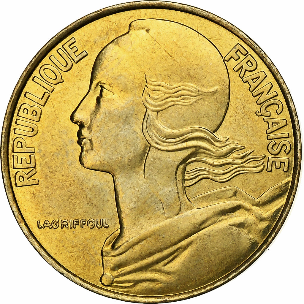 França, 20 Centimes, Marianne, 1998, Paris, BU, Alumínio-Bronze, MS(65-70)