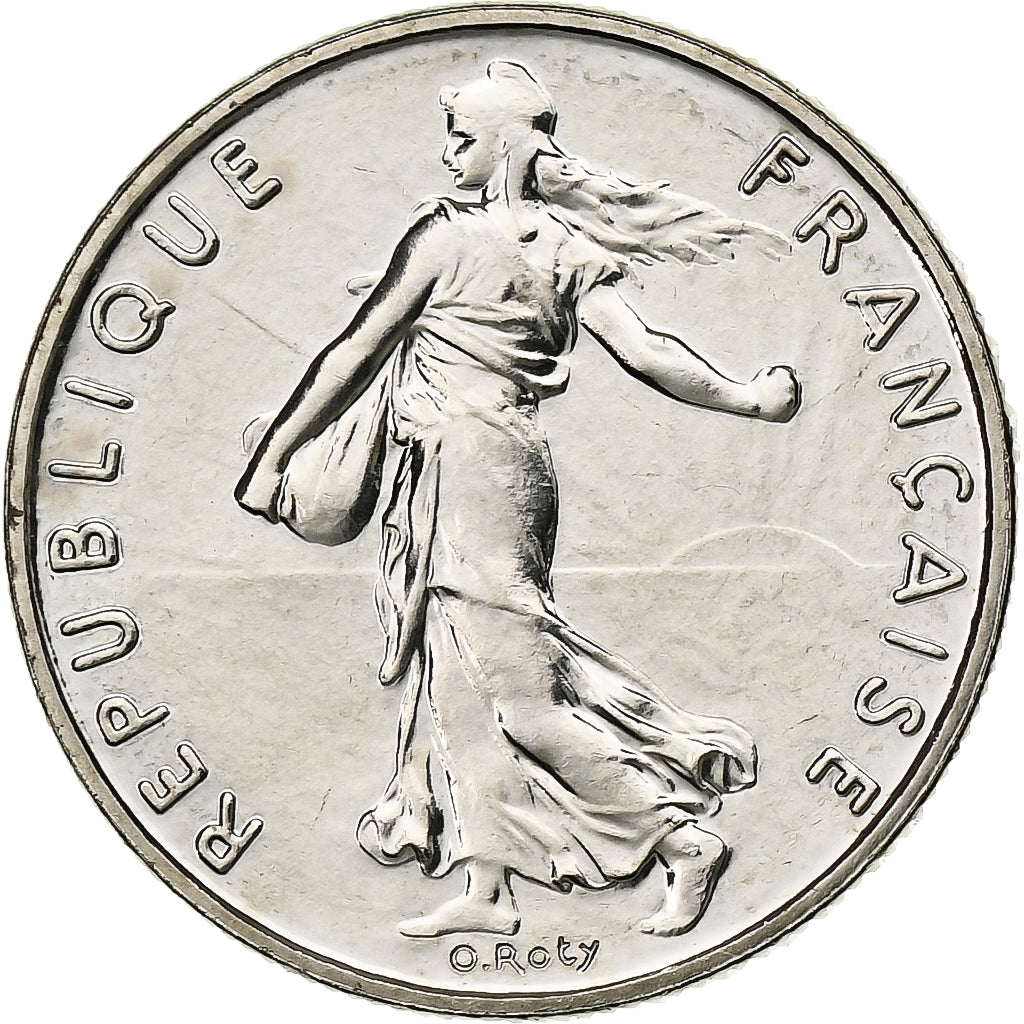 France, 1/2 Franc, Semeuse, 1995, Paris, BU, Nickel, MS(65-70), Gadoury:429