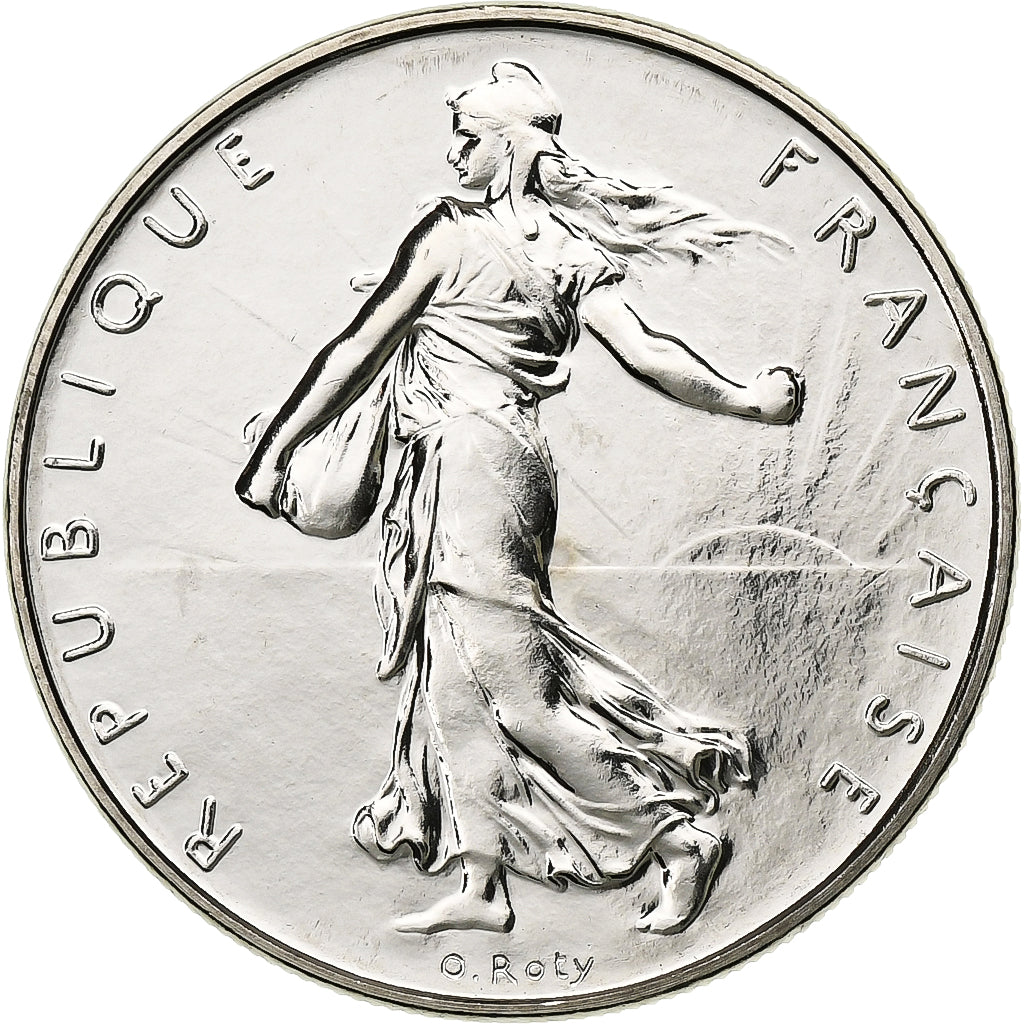 Francja, Franc, Semeuse, 1995, Paris, BU, Nikiel, MS(65-70), Gadoury:474