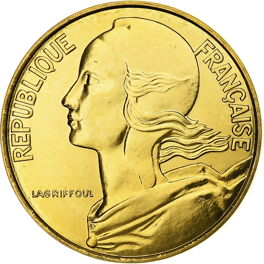 Francia, 10 Centimes, Marianne, 1997, Paris, BU, Alluminio-bronzo, FDC