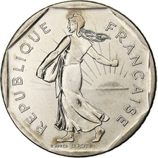 Francia, 2 Francs, Semeuse, 1997, Paris, BU, Níquel, FDC, Gadoury:547, KM:942.1