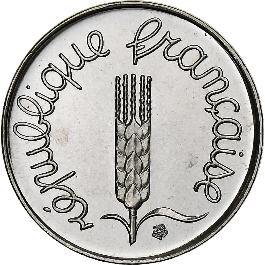 França, Centime, Épi, 1974, Paris, Coruja, Aço Inoxidável, MS(65-70)