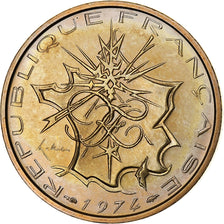 France, 10 Francs, Mathieu, 1974, Paris, Tranche B, Nickel-brass, MS(65-70)
