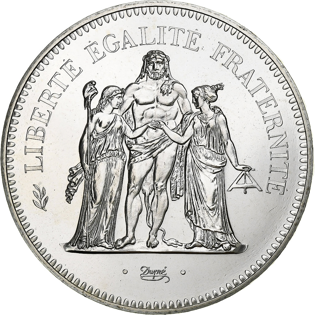 Frankrijk, 50 Francs, Hercule, 1974, Paris, Zilver, UNC-, Gadoury:882, KM:941.1