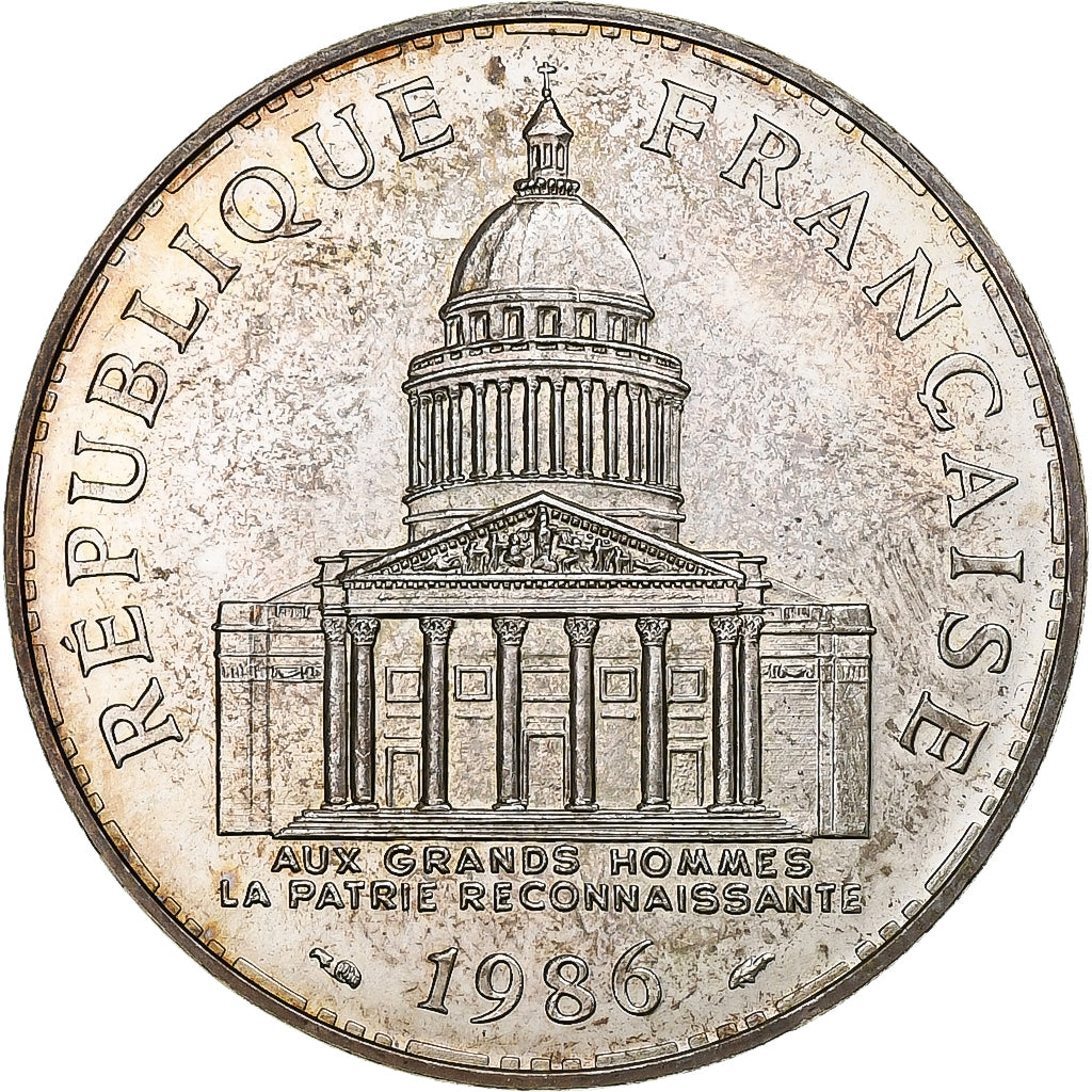Francia, 100 Francs, Panthéon, 1986, Paris, Argento, SPL, Gadoury:898, KM:951.1