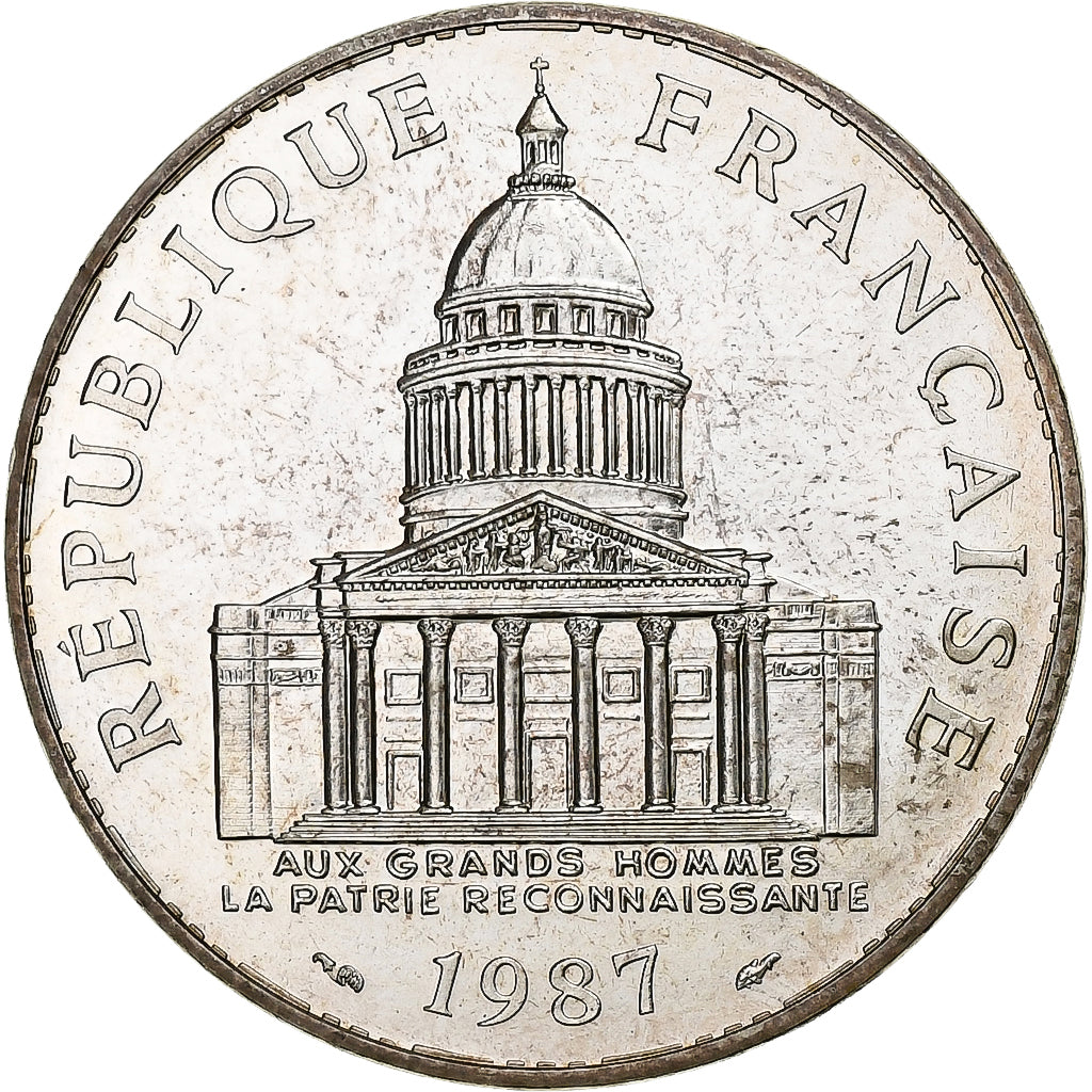 Francia, 100 Francs, Panthéon, 1987, Paris, Argento, SPL, Gadoury:898, KM:951.1