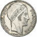 France, 20 Francs, Turin, 1933, Paris, Rameaux courts, Silver, AU(50-53)