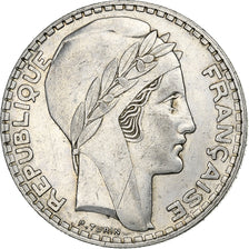 France, 20 Francs, Turin, 1938, Paris, Argent, TTB+, Gadoury:852, KM:879