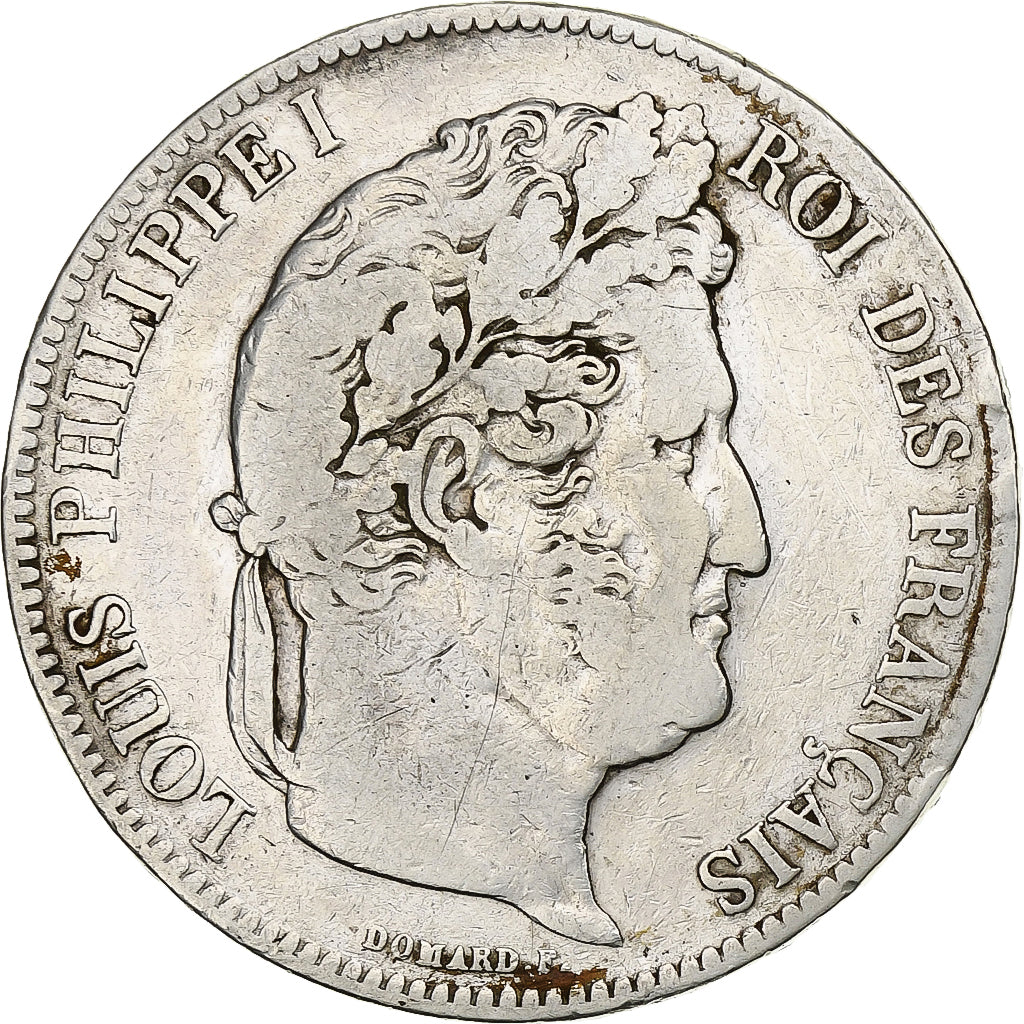 France, 5 Francs, Louis-Philippe, 1840, Bordeaux, Silver, VF(20-25)