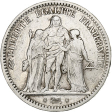 France, 5 Francs, Hercule, 1849, Paris, Silver, VF(30-35), Gadoury:683, KM:756.1