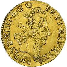 France, Louis XIV, 1/2 Louis d'or aux 8 L et aux insignes, 170(?), Rouen