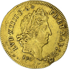 France, Louis XIV, Louis d'Or, Louis d'or aux 8 L et aux insignes, 1702, Paris