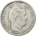 France, Louis-Philippe I, 25 Centimes, 1847, Paris, Silver, VF(30-35)
