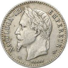 France, Napoleon III, 50 Centimes, 1865, Paris, Silver, EF(40-45), Gadoury:417