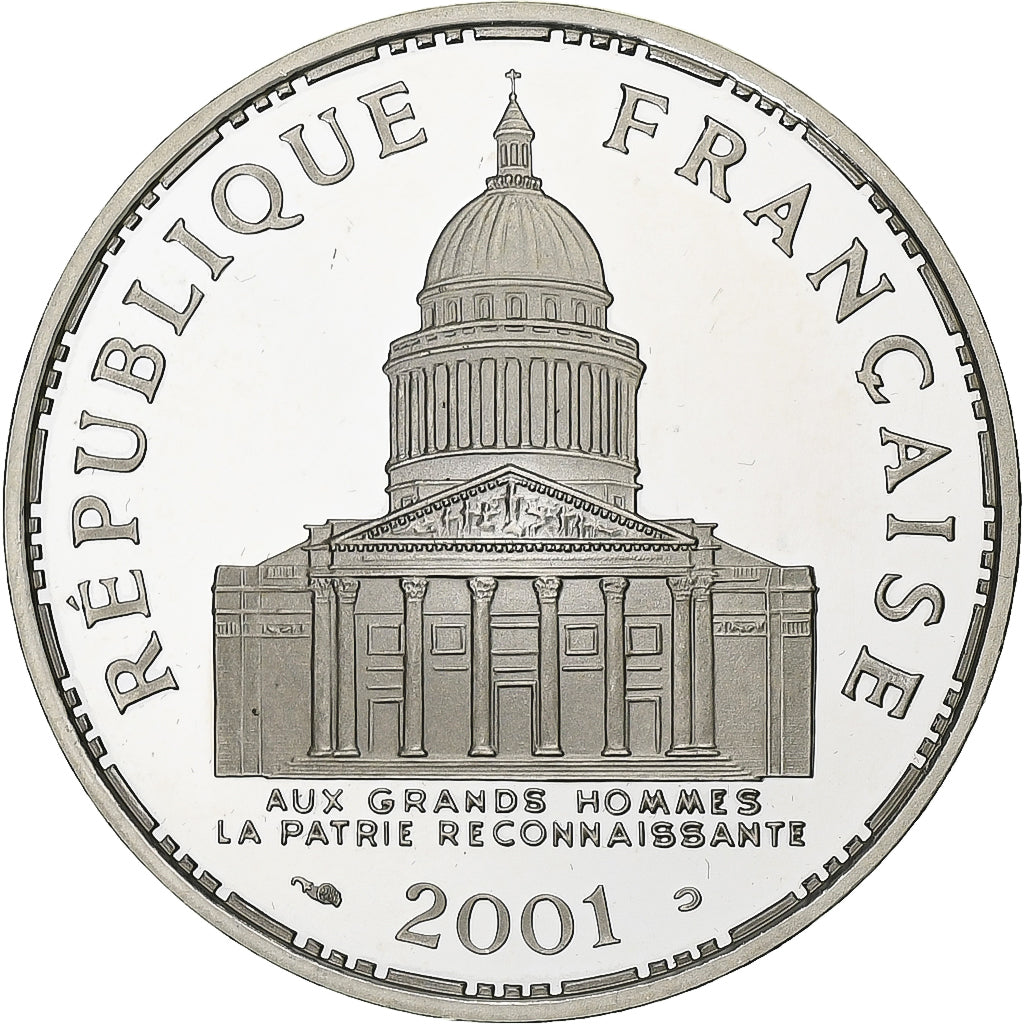 Francia, 100 Francs, Panthéon, 2001, Paris, BE, Argento, FDC, Gadoury:898a