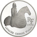 France, 10 Francs-1.5 Euro, Cavalier chinois, 1996, Paris, BE, Silver
